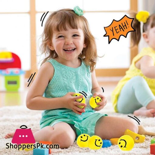Smile Stress Balls Smile Funny Face Stress Ball Happy Smile Face Squishies Toys Stress Foam Balls for Soft Play