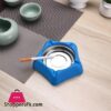 star shape ash tray Stainless Steel Plastic for Internet Cafe Restaurant Home Five pointed Star Ashtray Color Bluegreen