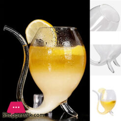 Vampire Fancy Straw Glass Martini Cocktail Glasses For Beverage - 350ml