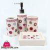 Bathroom Set Multi-Color Design 4Pcs Set