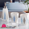Ceramic Bathroom Accessories Set of 4 Bath Set with Soap Dispenser - 10085