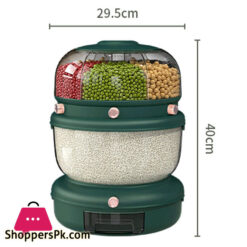 Cornflakes Dispenser Rotating Rice Bucket Insect Proof Moisture Proof Storage Divided Container Household Kitchen Grain Dispenser 14 Cornflakes Dispenser Rotating Rice Bucket Insect Proof Moisture Proof Storage Divided Container Household Kitchen Grain Dispenser