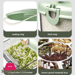 Cornflakes Dispenser Rotating Rice Bucket Insect Proof Moisture Proof Storage Divided Container Household Kitchen Grain Dispenser 10 Cornflakes Dispenser Rotating Rice Bucket Insect Proof Moisture Proof Storage Divided Container Household Kitchen Grain Dispenser