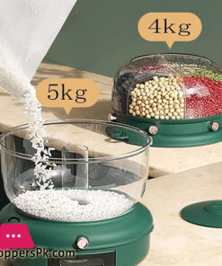 Cornflakes Dispenser Rotating Rice Bucket Insect Proof Moisture Proof Storage Divided Container Household Kitchen Grain Dispenser 39 Cornflakes Dispenser Rotating Rice Bucket Insect Proof Moisture Proof Storage Divided Container Household Kitchen Grain Dispenser - Image 7