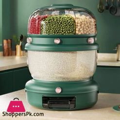 Cornflakes Dispenser Rotating Rice Bucket Insect Proof Moisture Proof Storage Divided Container Household Kitchen Grain Dispenser 12 Cornflakes Dispenser Rotating Rice Bucket Insect Proof Moisture Proof Storage Divided Container Household Kitchen Grain Dispenser