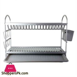 Life Smile 2 Tier Aluminium Dish Rack
