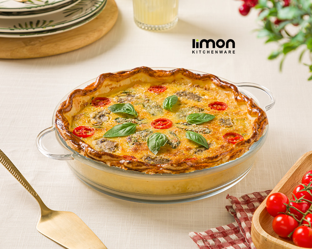 Limon Glass 1.9 Liter Round Pan