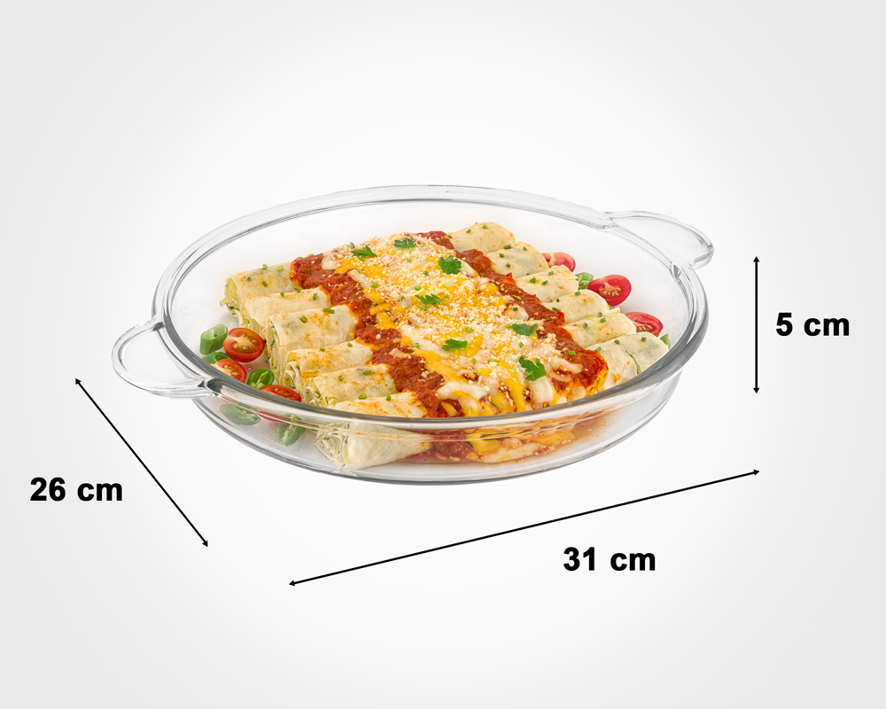 Limon Glass 1.9 Liter Round Pan