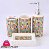 Multi Color Ceramic Bath Set