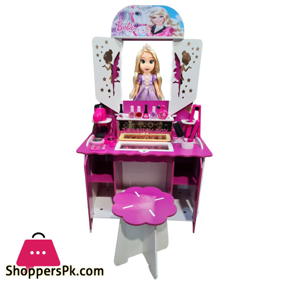 Portable Wooden Dressing Table Set For Girls 3 to 8 Years