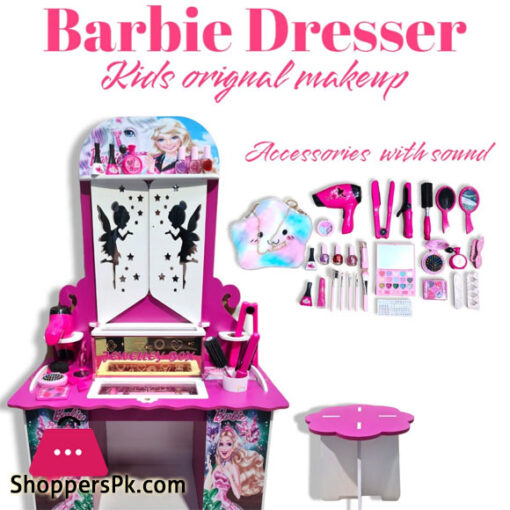 Portable Wooden Dressing Table Set For Girls 3 to 8 Years