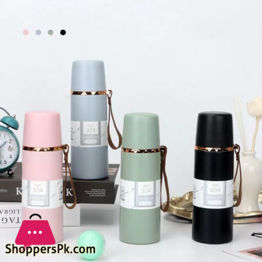 Stainless Steel 304 Thermos Mug Coffee Water Bottle Vacuum Flask Double Wall Insulated Travel Mug Cup Warm Bottle 500ml