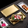 Goldenstainless Steel Shallow Trays Bbq Sushi Flat Dish 22 X 14 Cm