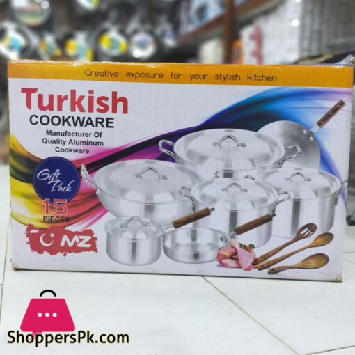 Turkish Aluminum Cookware Gift Pack 15 Pieces