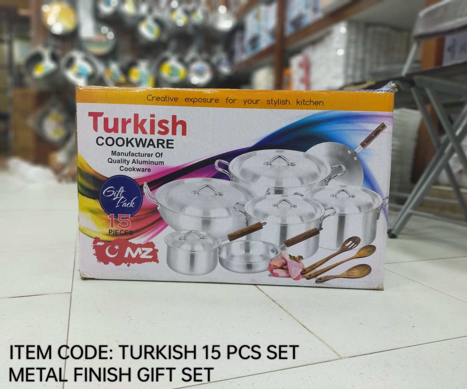 Turkish Aluminum Cookware Gift Pack 15 Pieces 4 Turkish Aluminum Cookware Gift Pack 15 Pieces