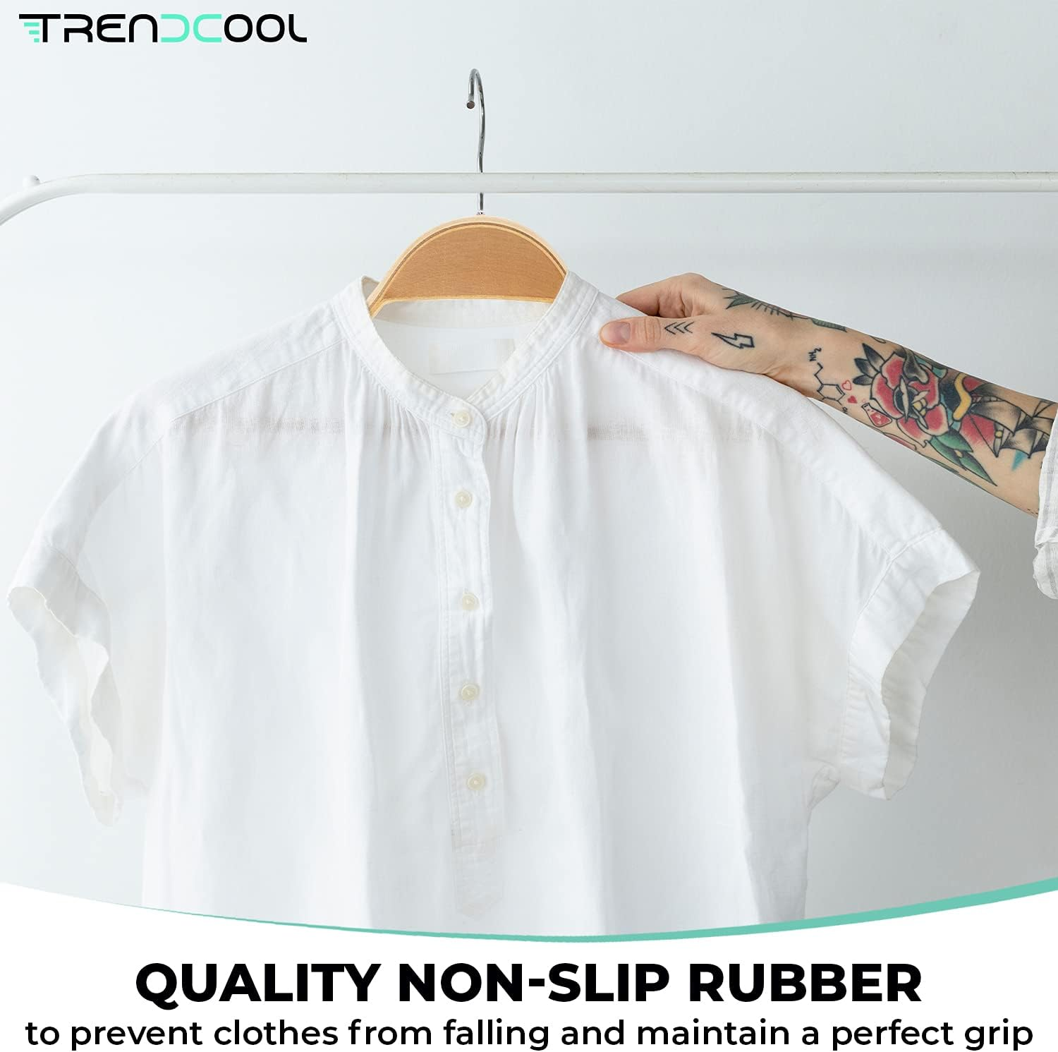 Wooden Clothes Hangers With Clip Pack Of 3 Clothes Hangers And Trouser Hangers