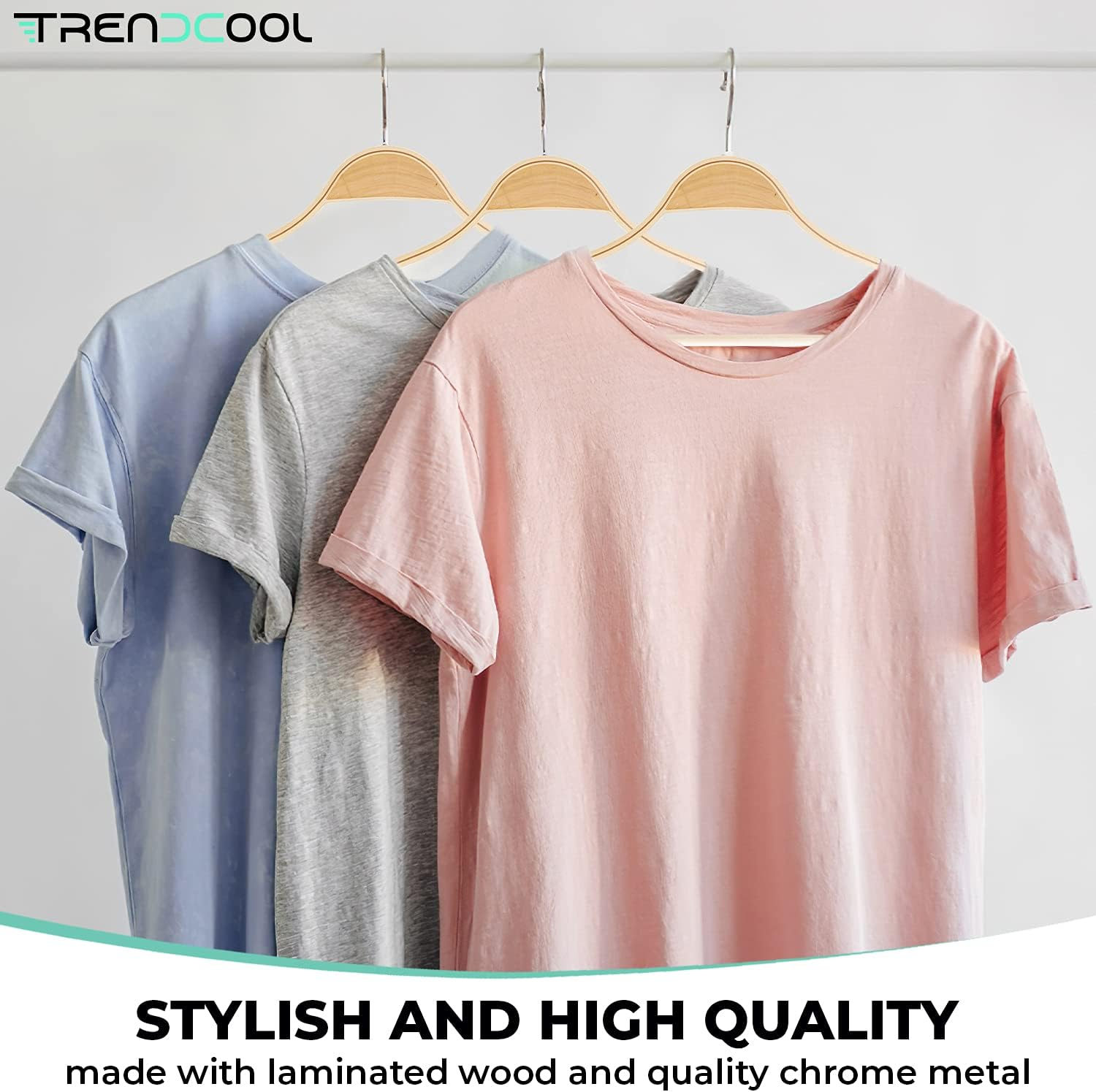 Wooden Clothes Hangers With Clip Pack Of 3 Clothes Hangers And Trouser Hangers