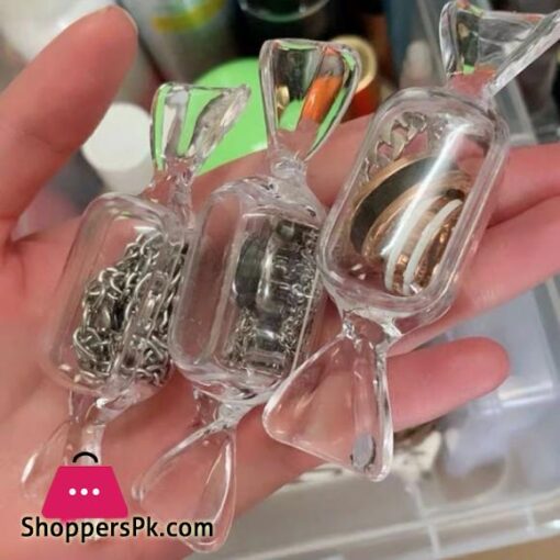 10 Pcslot Mini Candy Jewelry Box Transparent Sweet Candy Shaped Portable Boxes Jewellry Container Storage Waterproof Organizer