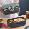 2 Compartments Bento Lunch Box Leak Proof Food Storage Container For Office School Daily Use