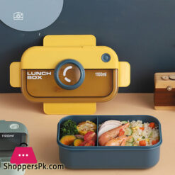 2 Compartments Bento Lunch Box Leak Proof Food Storage Container For Office School Daily Use
