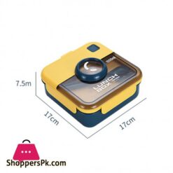 2 Compartments Bento Lunch Box Leak Proof Food Storage Container For Office School Daily Use