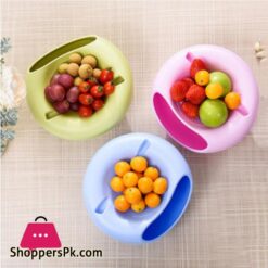 2 in 1 Lazy Snack Bowl With Phone Stand Holder Pack Of 2