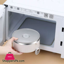 2 Layer Stainless Steel Lunch Box With Spoon Portable Japanese Style With Thermal Bag