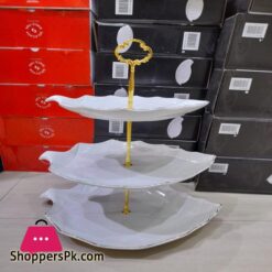 3 Tier Cake Plate Stand Tray Wedding Birthday Party Cupcake Display Tower Set