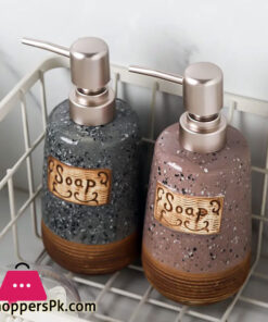 420Ml Retro Ceramic Soap Dispenser Bathroom Product Liquid Soap Dispensers Shower Gel Shampoo Bottle Home Decoration 6 420Ml Retro Ceramic Soap Dispenser Bathroom Product Liquid Soap Dispensers Shower Gel Shampoo Bottle Home Decoration - Image 2