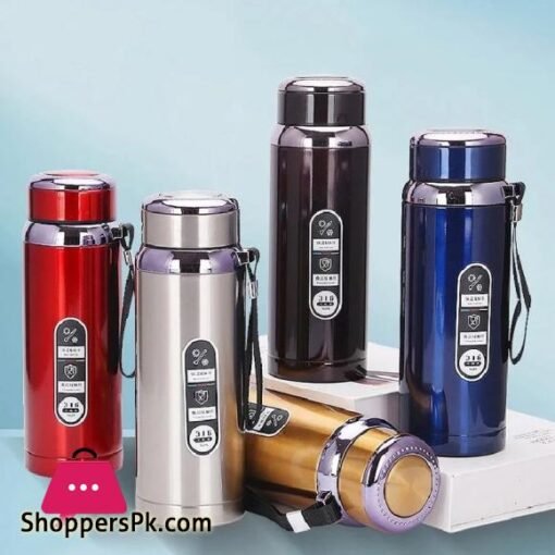 800ml and 1000ml Stainless Steel Water Bottle Large Capacity Double Wall Thermos Bottle Outdoor Vacuum Water Flask Thermal Insulated Cup Hot And Cold Water Bottle
