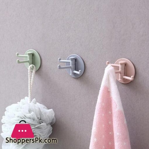 Adhesive Branch Self Adhesive Seamless Rotatable Strong Wall Stick Mount Hanger Hooks For Kitchen Bathroom Shower Organizer For Clothes Cloth Hats Key