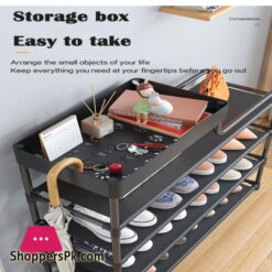 Adjustable Shoe Rack Organizer With Storage Shelf 11 Adjustable Shoe Rack Organizer With Storage Shelf