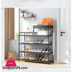 Adjustable Shoe Rack Organizer With Storage Shelf 12 Adjustable Shoe Rack Organizer With Storage Shelf