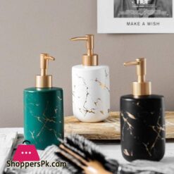 Soap Dispensers Soap Dispenser Countertop Lotion Liquid Dispenser Soap Bottle Ceramic Soap Pump Marble Hand SoapDispenser for Bathroom Kitchen soap Dispenser Pump Home Kitchen Color Pack of Tw