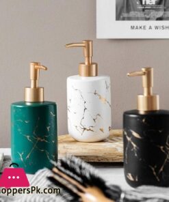 Soap Dispensers Soap Dispenser Countertop Lotion Liquid Dispenser Soap Bottle Ceramic Soap Pump Marble Hand SoapDispenser for Bathroom Kitchen soap Dispenser Pump Home Kitchen Color Pack of Tw