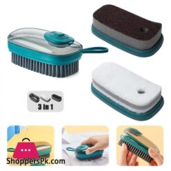 Cleaning Brush Automatic Liquid Soap Dispenser Kitchen Dishwashing Laundry Shoe Cleaning Brush