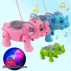Clever Elephant Electric Toy For Kids Walking Music Lighting