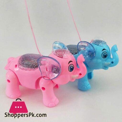 Clever Elephant Electric Toy For Kids Walking Music Lighting