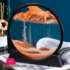Creative 5712Inch 3D Moving Sand Art Painting Glass Sandscape In Motion Hourglass Moving Sand Frame Display Gift Home Decor
