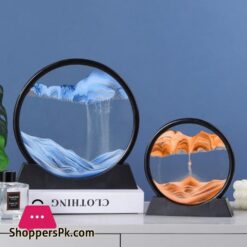 Creative 5712Inch 3D Moving Sand Art Painting Glass Sandscape In Motion Hourglass Moving Sand Frame Display Gift Home Decor