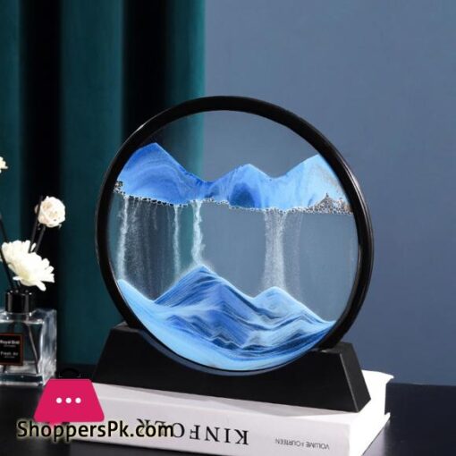 Creative 5712inch 3D Moving Sand Art Painting Glass Sandscape in Motion Hourglass Moving Sand Frame Display Gift Home Decor
