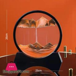 Creative 5712Inch 3D Moving Sand Art Painting Glass Sandscape In Motion Hourglass Moving Sand Frame Display Gift Home Decor