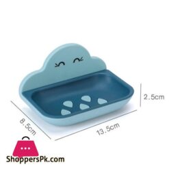 Day2Day Mall Non Perforated Soap Holder Bathroom Drain Soap Box Toilet Soap Holder Wall Mounted Shelf