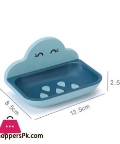 Day2Day Mall Non Perforated Soap Holder Bathroom Drain Soap Box Toilet Soap Holder Wall Mounted Shelf