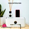 Desktop Cables Storage Box Power Wires Line Collector Organizer Box With Phone Stand
