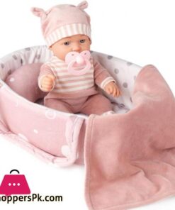 Enjoyin 12 Baby Doll Playset with Washable Doll Accessories Includes Carrier Bassinet Bed Pacifier Blanket and Pillow First Baby Dolls for Toddlers 36 Months and Up
