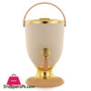 Forever Gold 4 Liter Plastic Juice Dispenser Elephant Beige & Gold