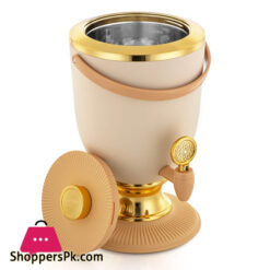 Forever Gold 4 Liter Plastic Juice Dispenser Elephant Beige &Amp; Gold