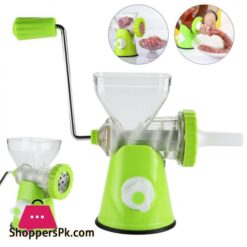 Healthy Mincer Meat Grinding Machine Multi Function Manual Handy Meat Mincer Chopping Machine Green