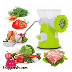 Healthy Mincer Meat Grinding Machine Multi Function Manual Handy Meat Mincer Chopping Machine Green